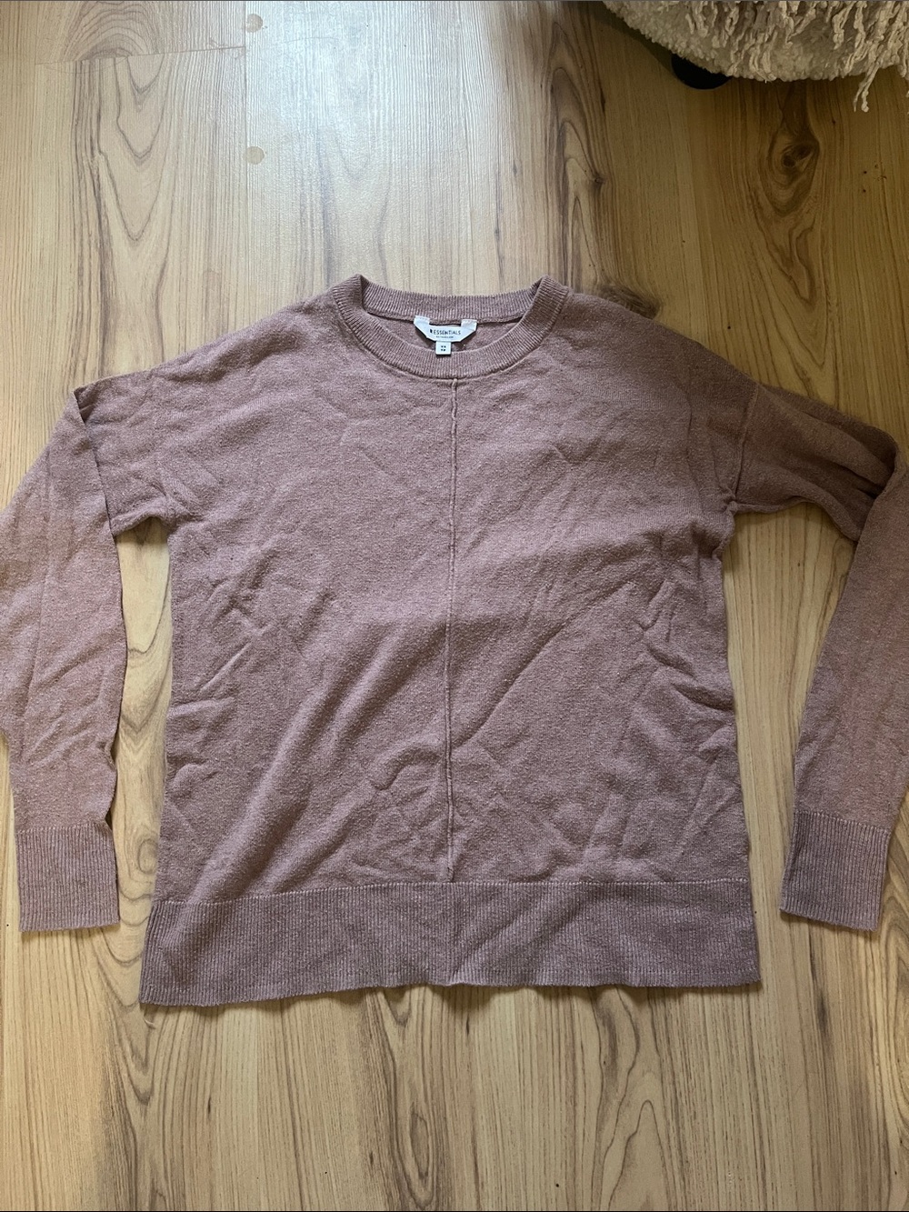 Essentials Mauve-Pink Crewneck Sweater